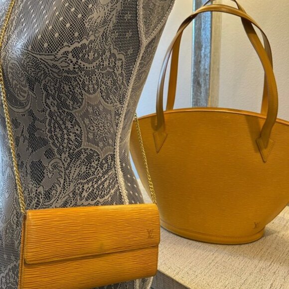 Louis Vuitton Yellow Epi Saint Jacques GM + Matching LV Wallet - Picture 15 of 16